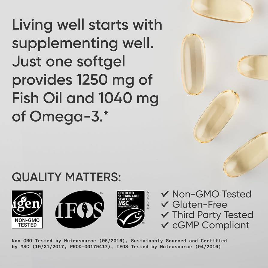 Sports Research Omega-3 Fish Oil 
90 softgels