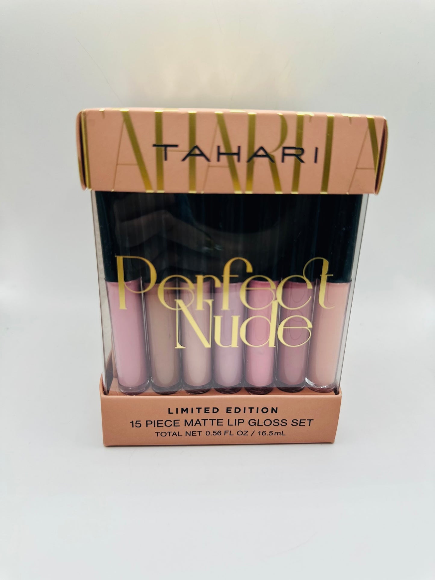 Tahari perfect nude 15 pieces matte lip gloss set