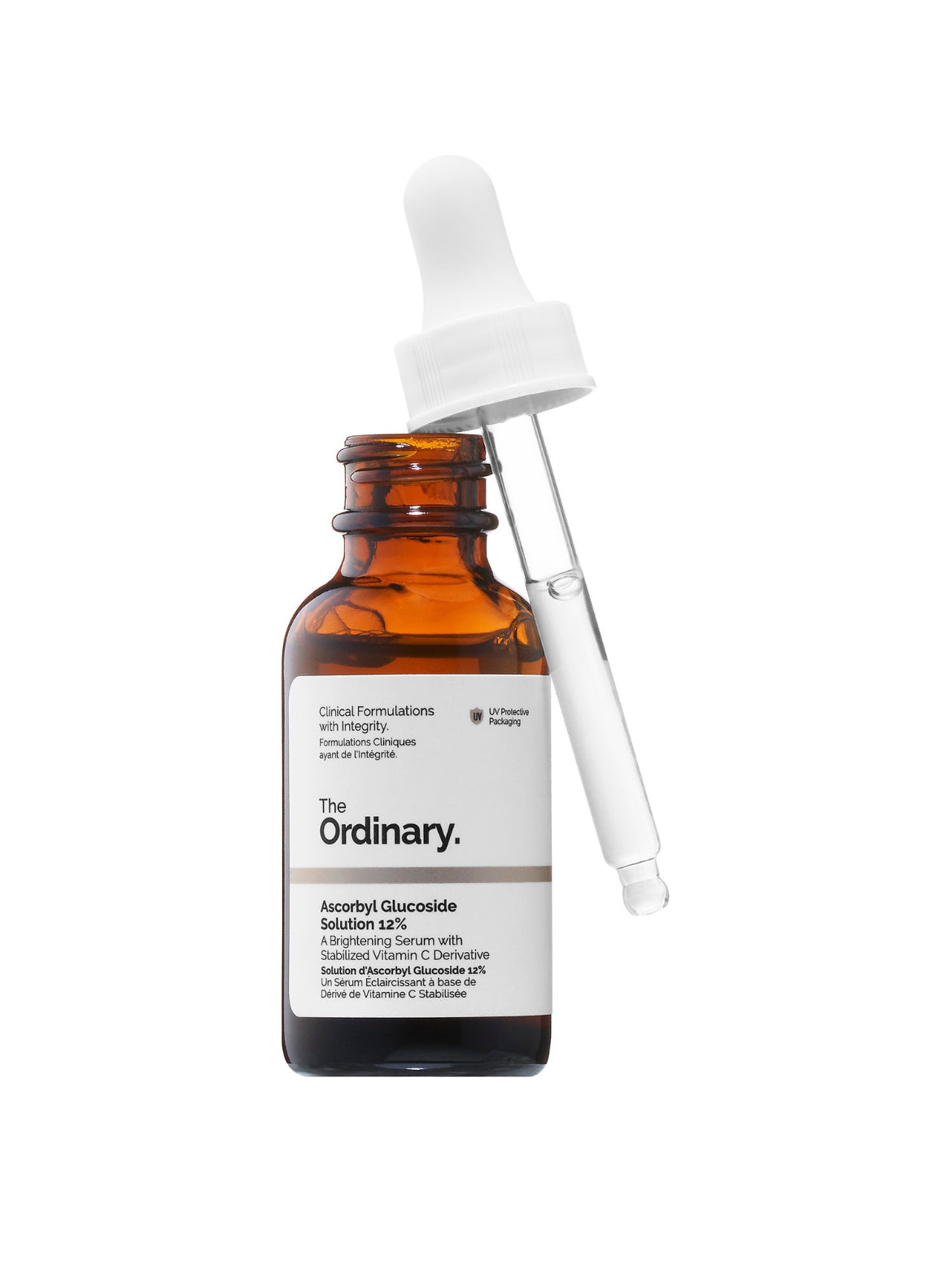 The ordinary  ascorbyl glycoside solution %12