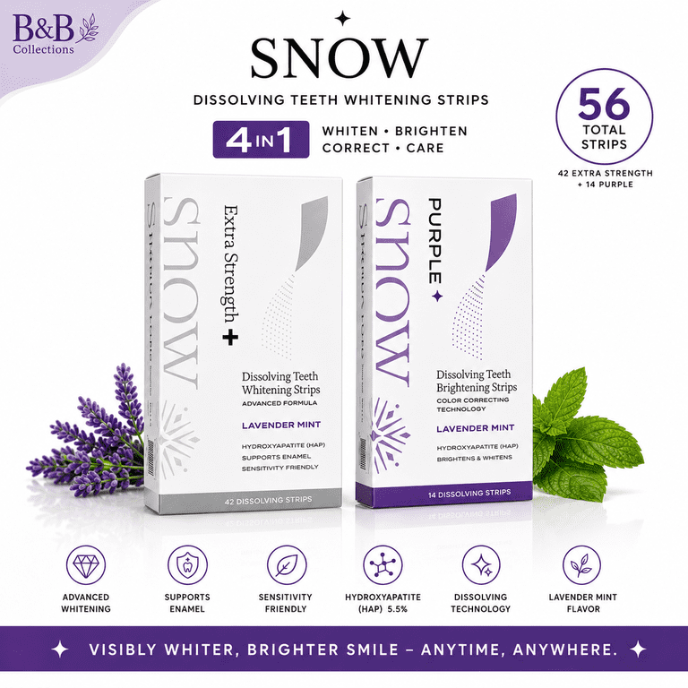 SNOW Dissolving Teeth Whitening Strips Kit