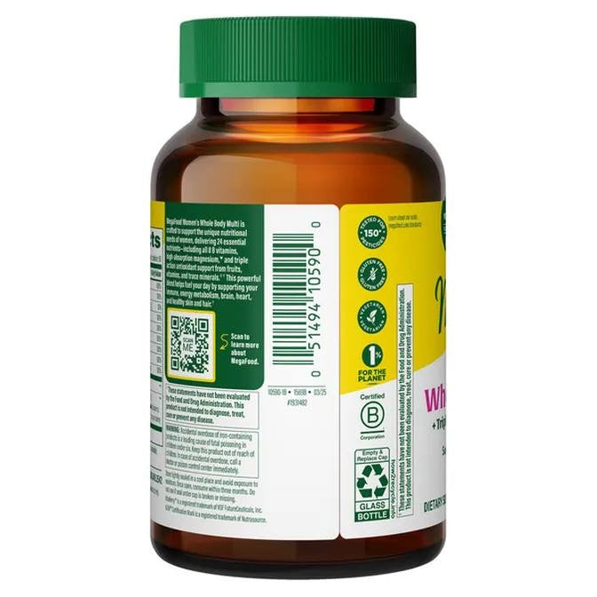 MegaFood Women's Whole Body Multivitamin 90 tablets
