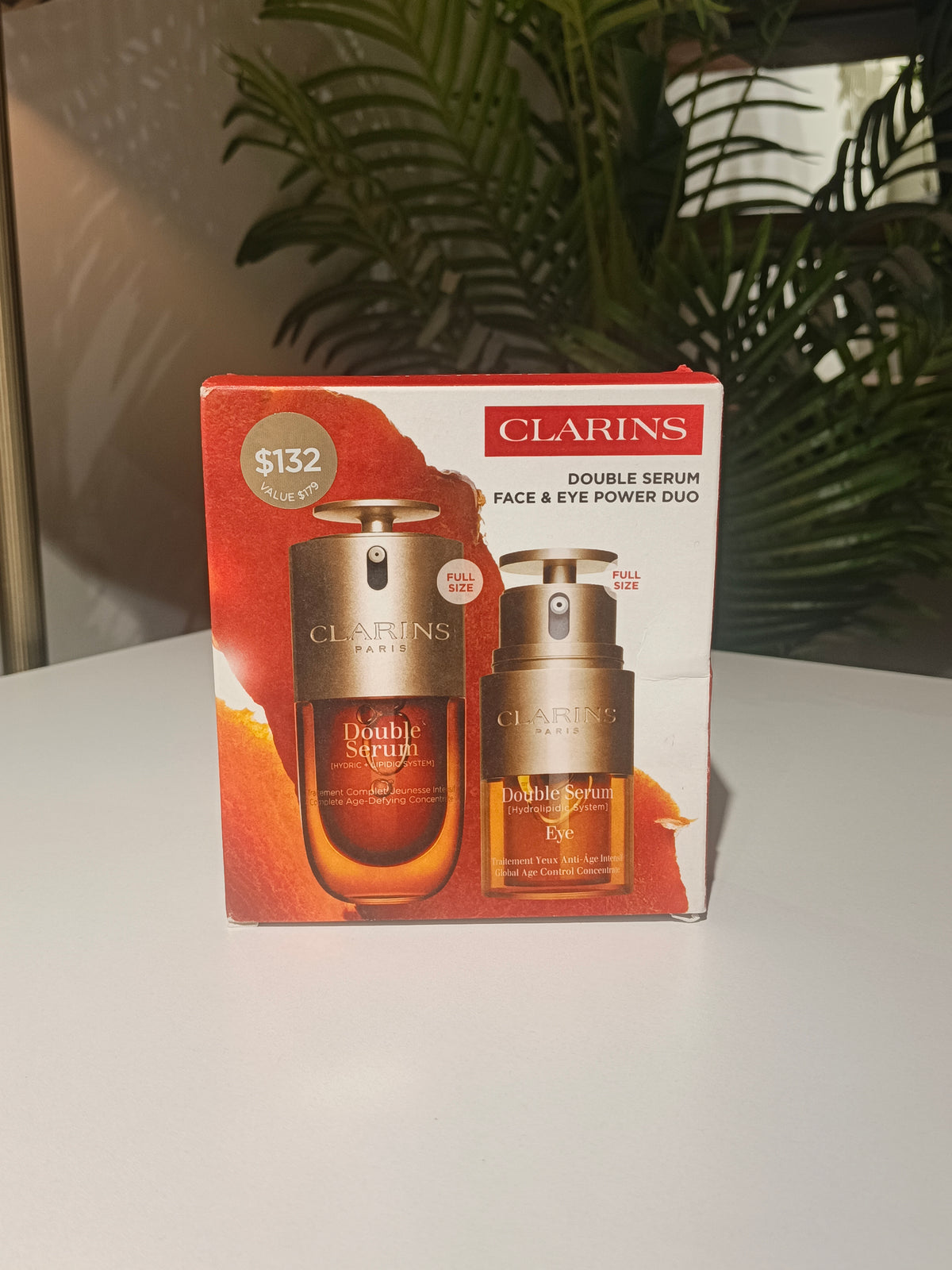 Clarins double face & eye serum set