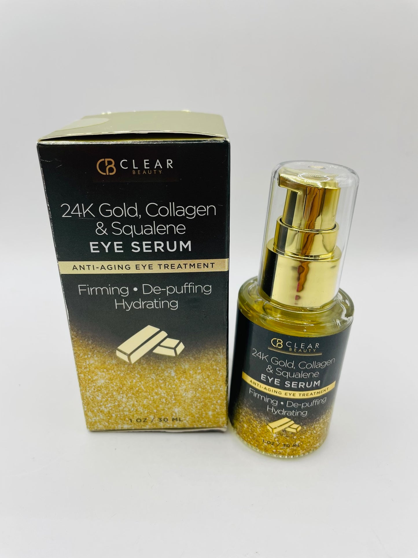 24 k gold , collagen & squalene eye serum