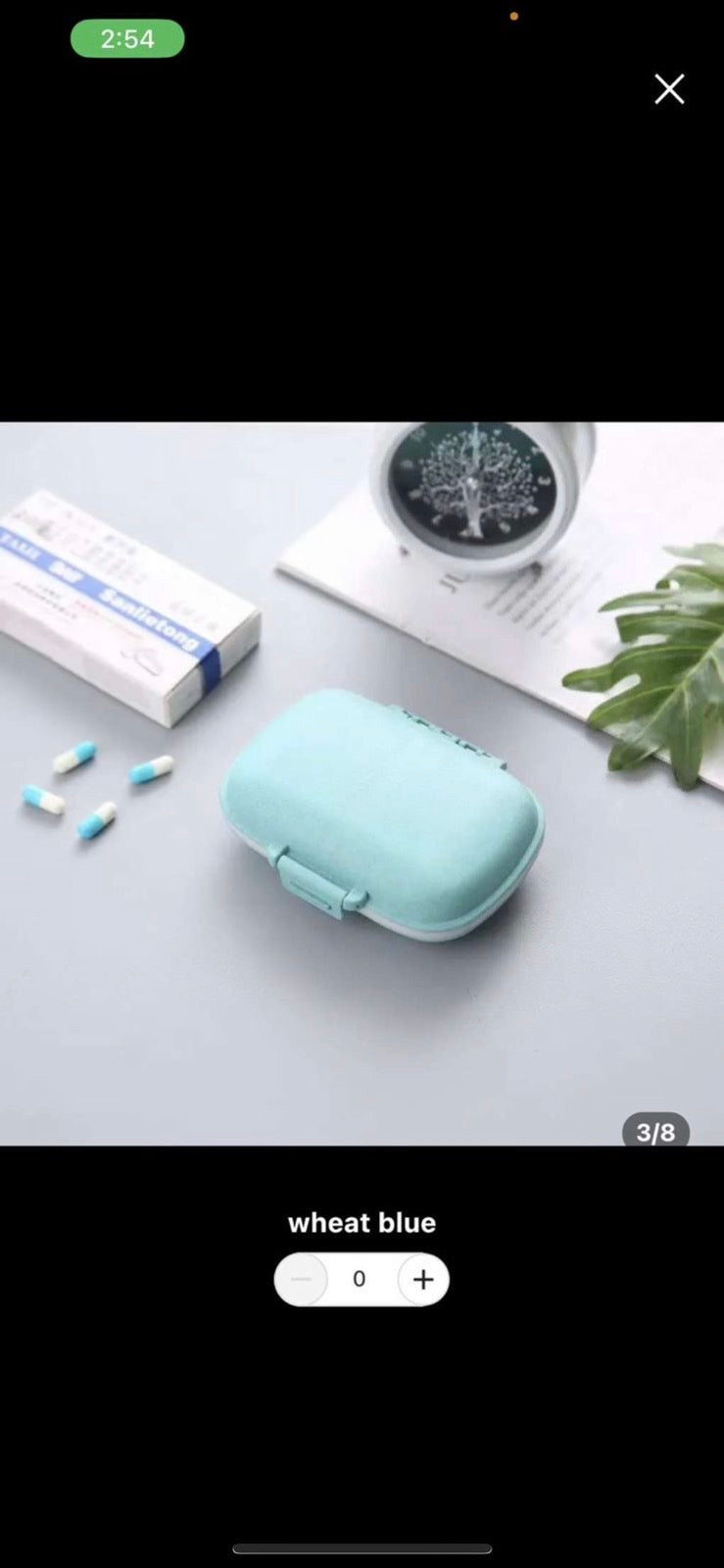 Pill organizer box