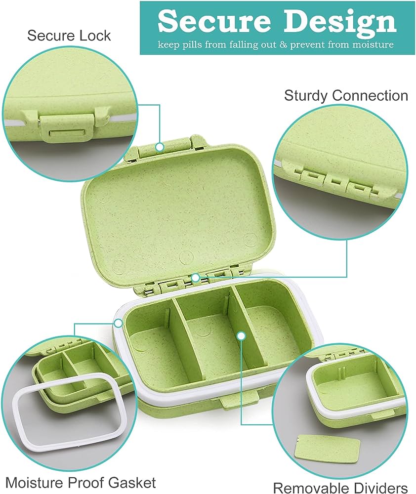 Pill organizer box