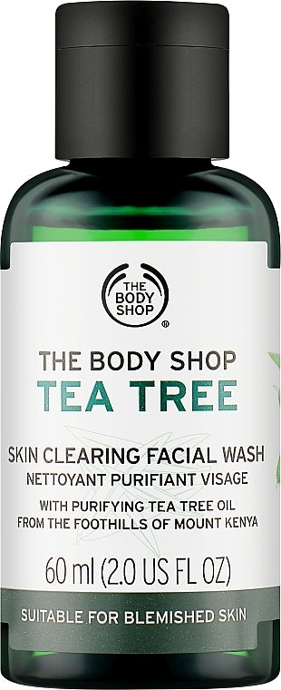 The body shop tea tree  facial wash