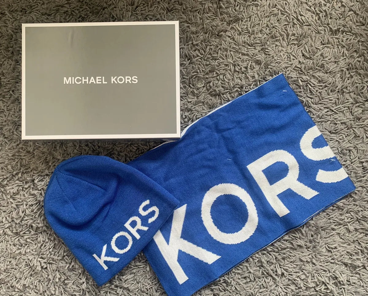 Michael kors scarf and hat set