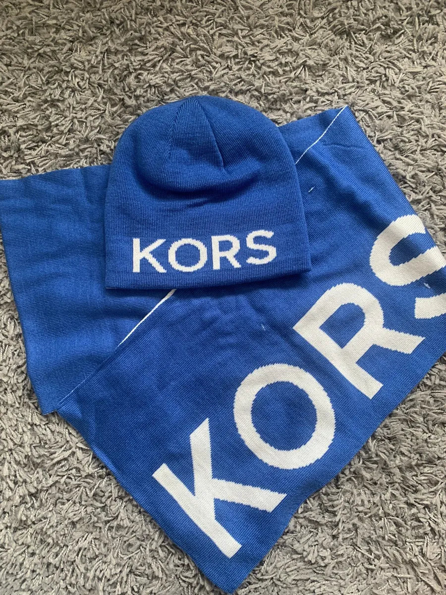 Michael kors scarf and hat set