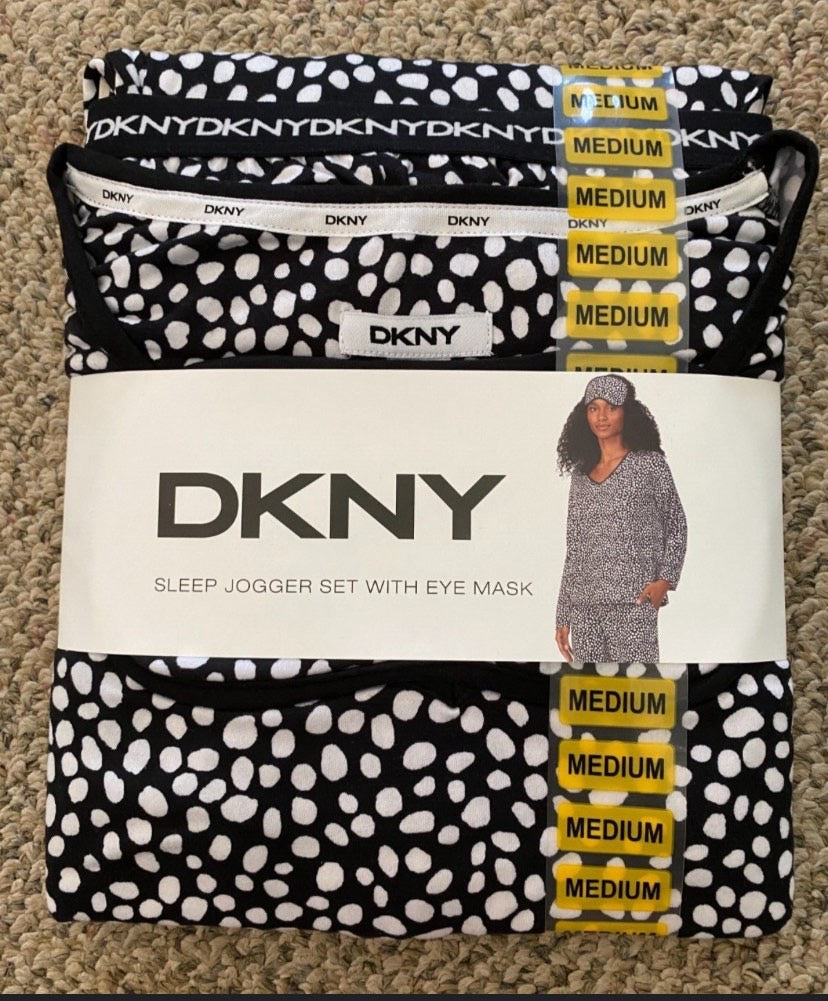 DKNY 3 piece pajama set