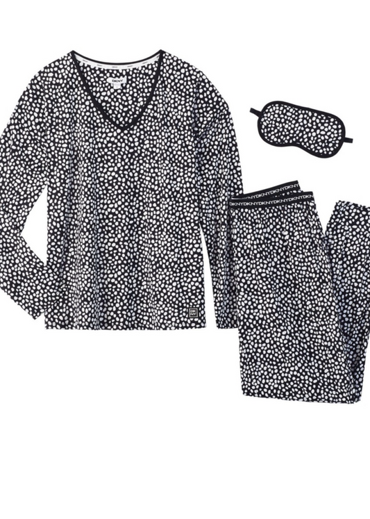DKNY 3 piece pajama set