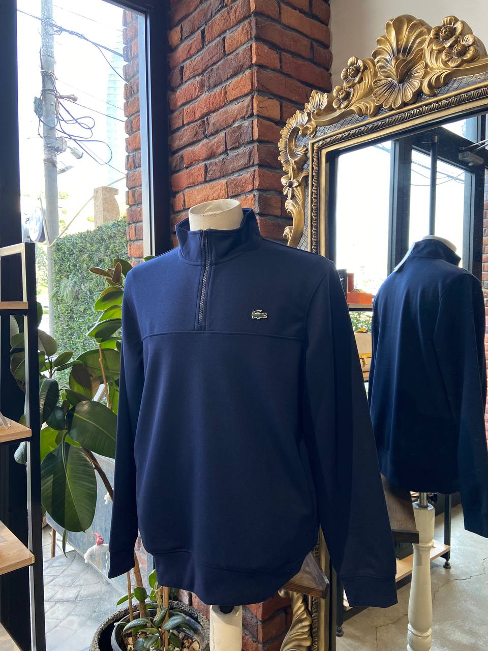 Lacoste men’s zipper sweater size large