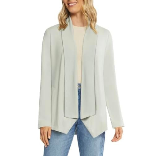 Max & Mia Women's Open Front Drape Cardigan, Light Olive, size medium